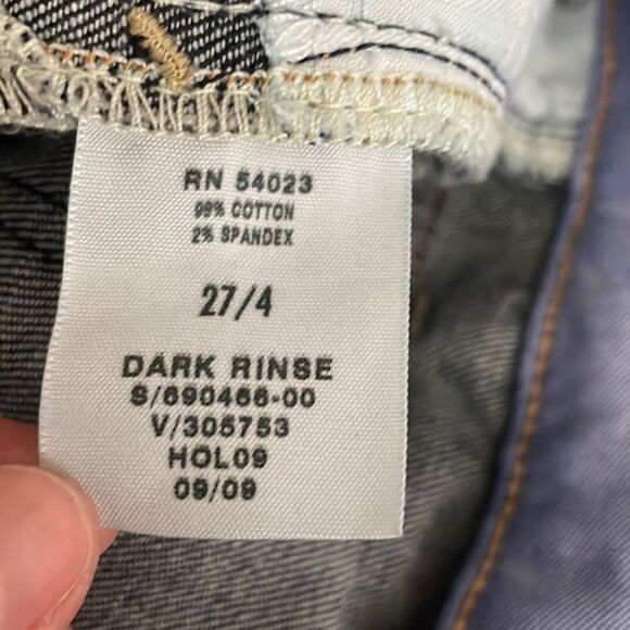 GAP Y2K (2009) Dark Denim Pencil Skirt sz 27/4 - Picture 6 of 8